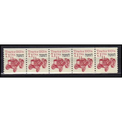 2127b 7.1c Tractor Very Fine MNH Dry Gum PNC 1/5 X0899