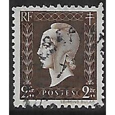 Mi 719: 2 Fr. sepia Definitive Stamp: Marianne