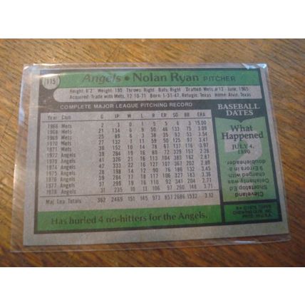 1979 Topps, NOLAN RYAN, #115