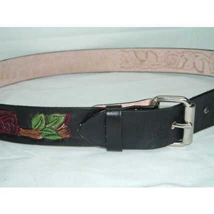 New MENS WOMENS SILVER STAR Genuine Leather Belt Small 28-32 Silverstar MSRP $30
