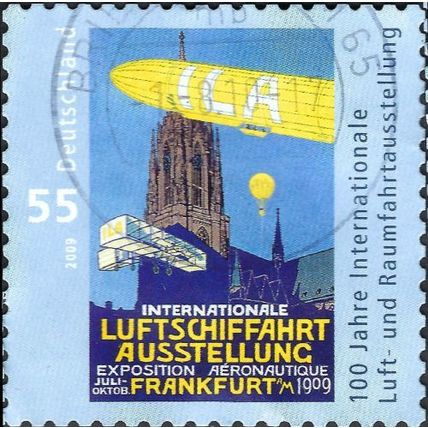 GERMANY, International Aerospace Exhibition Frankfurt/Main, light blue 2009, 0.