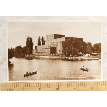 old postcard Shakespeare Memorial Theatre