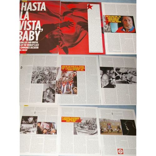 FIDEL CASTRO 88x Clippings 1979-recent