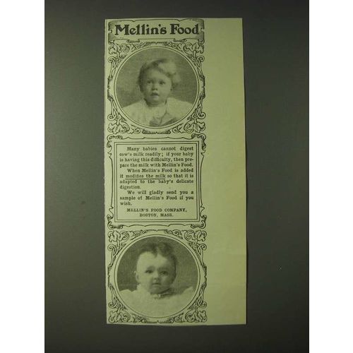 1900 Mellin's Food Ad - Mellin's Food