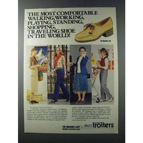 1981 Trotters The Walking Lady Shoe Ad - Comfortable