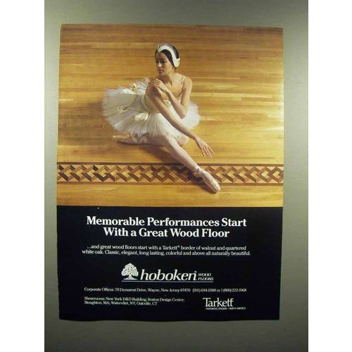 1989 Hoboken Wood Floor Ad - Memorable Performances