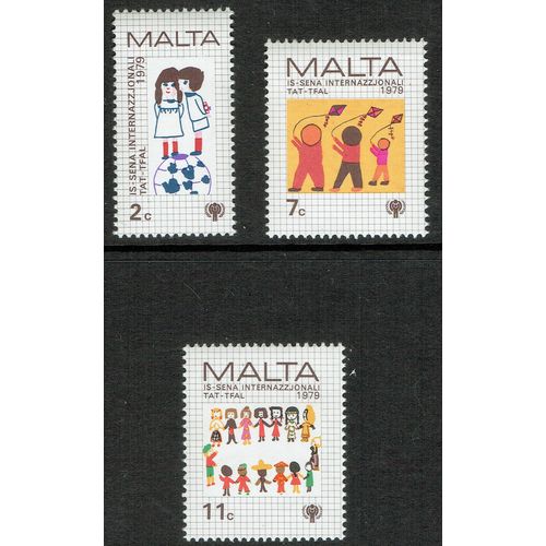Malta 1979 International Year of the Child set 3v SG627-629 UM