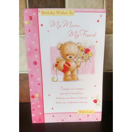 Mum Birthday Card - 001 ( Glitter Cards )