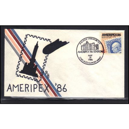 Event Cancel 05-25-86 2145 22c AMERIPEX '86 (Cachet-U/A) Box0276