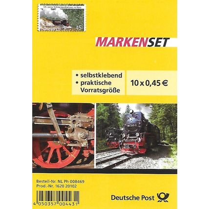 Germany (BRD) SG SB144: 125th Anniv. of Harz Narrow-guage Railways