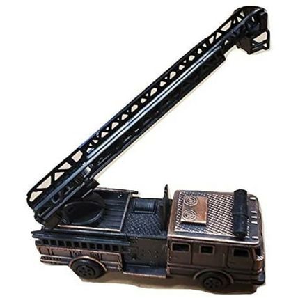 Fire Engine Ladder Truck Die Cast Metal Collectible Pencil Sharpener