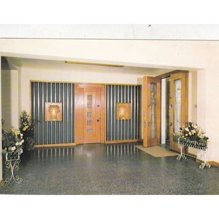 New Vestibule St Matthews church Millbrook Jersey Postcard unused VGC