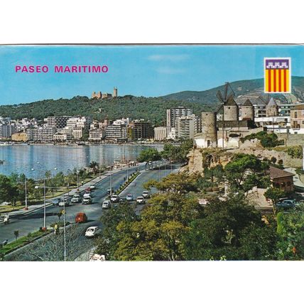 Palma de Mallorca Passeo Maritimo Postcard unused VGC