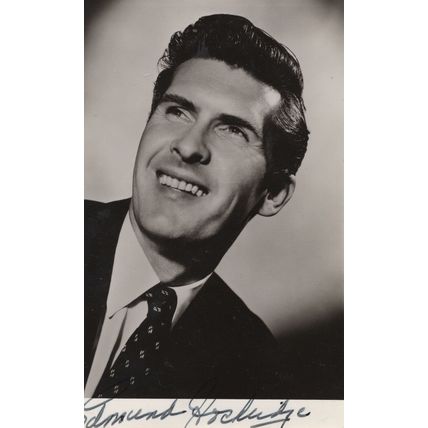 Edmund Hockridge Canadian Opera Singer Hand Signed Photo