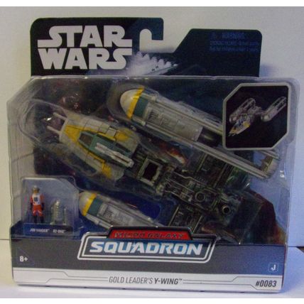 STAR WARS ' MICRO GALAXY ' SQUADRON GOLD LEADER Y-WING STARFIGHTER