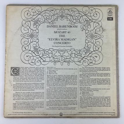 Mozart Symphony No 40 In G Minor/Elvira Madigan Vinyl LP Record Album S-36814