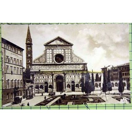 PIAZZA S. MARIA NOVELLA, FIRENZE (FLORENCE), ITALY, Postcard