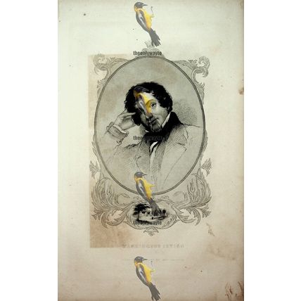 Washington Irving, American Writer & Historian, Book Illustration (Print), 1864
