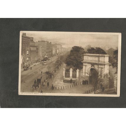 Postcard Ireland Dublin St Stephens Green