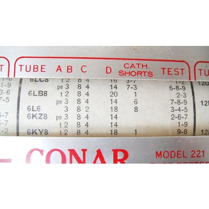 Conar 221 Tube ( Valve ) Tester
