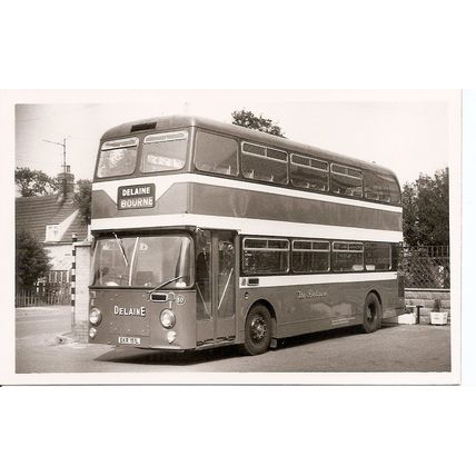 Black & White Photo of Delaine Coaches Ltd. of Bourne - EKR 151L ex. Maidstone