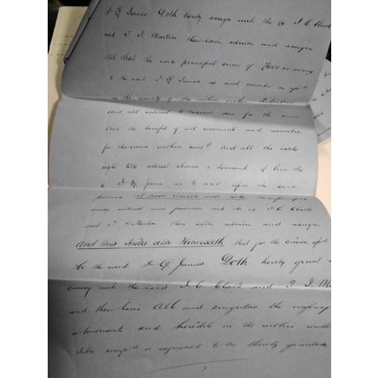 1880 Indenture - Transfer of Mortgage. Hereford, England.