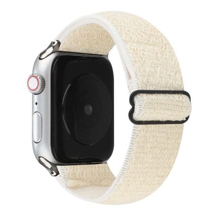 Solid Colour Nylon Watchband For Apple Watch Series 7 41mm / 6 & SE & 5 & 4 40mm