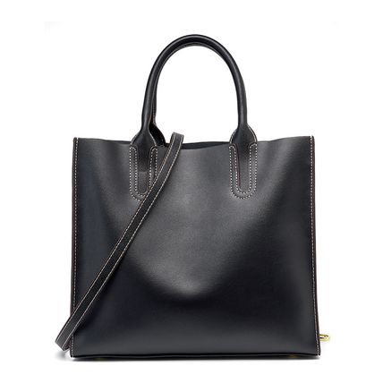 Genuine Leather Womens Handbags Ladies Purse Satchel Shoulder Bags Black