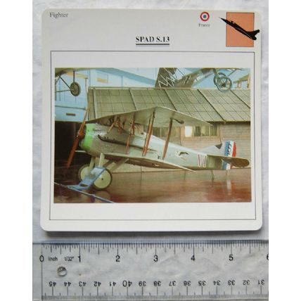 Spad S.13 - France - Fighter - Collectors Club Card
