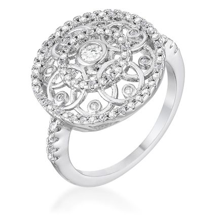 5 Ct Interlocking Circles Ring with CZ
