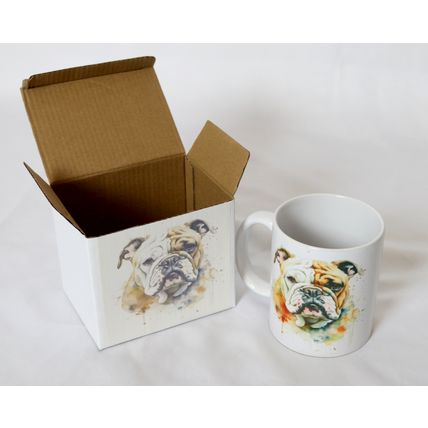 Bulldog - Printed Ceramic 11oz Mug -Free Personalisation Available