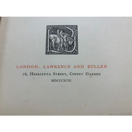 RARE* 1893 G BOCCACCIO "THE DECAMERON" LIMITED EDITION VOLS 1 & 2 BOOKS (EV5)