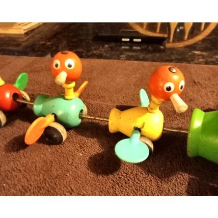 Old Vintage Original Fisher Price Gabby Goofies # 776 13 1/2" Long Working 1960