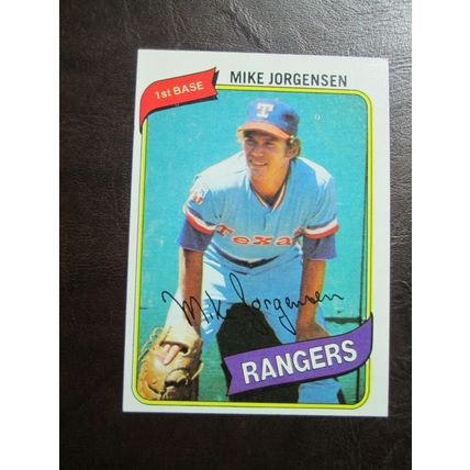 Two (2) Mike Jorgensen Baseball Cards - See Pictures and Description Below