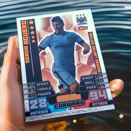 Match Attax Extra 14/15 2014/15 Sergio Aguero BRONZE Limited Edition LE1B