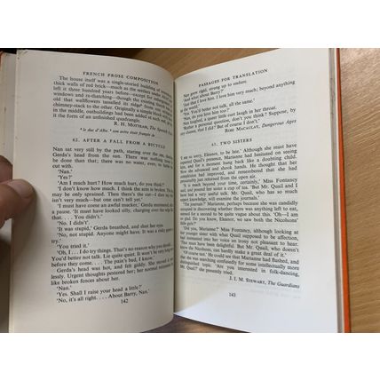 1969 "FRENCH PROSE COMPOSITION" H G WELLS etc VINTAGE HARDBACK BOOK (P3)