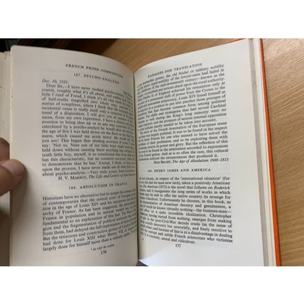 1969 "FRENCH PROSE COMPOSITION" H G WELLS etc VINTAGE HARDBACK BOOK (P3)