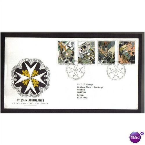GB 1987 ST JOHN AMBULANCE (BUREAU) SHS PMK