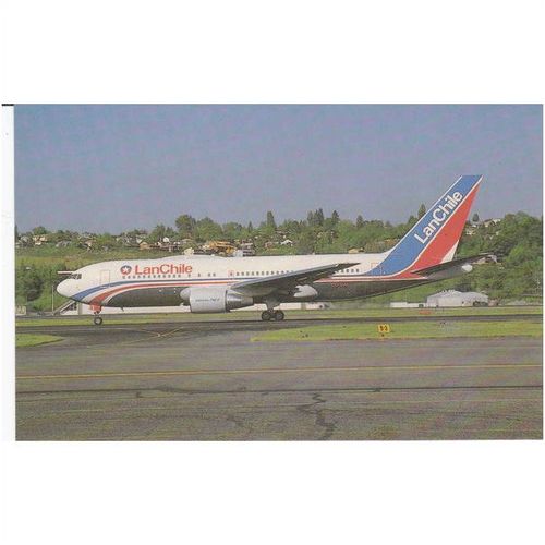 Lan Chile Boeing B767 216ER Aircraft Postcard (A11549)