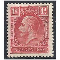 Jamaica 1929 SG108 1d Scarlet Mounted Mint .. .