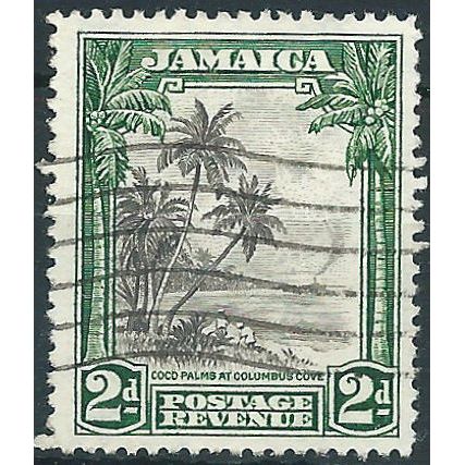 Jamaica 1932 SG111 2d Black & Green Good Used .. ..