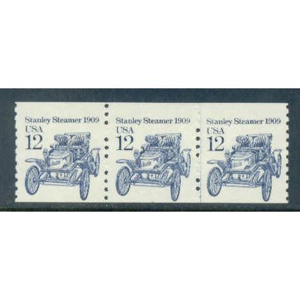 2132v 12c Stanley Steamer Fine MNH Dry Gum PNC 2/3 Split # W0385