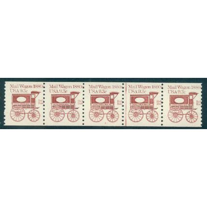 1903 9.3c Mail Wagon Average MNH Dry Gum PNC 2/5 A02434