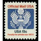 O129 13c Eagle Fine MNH G0584