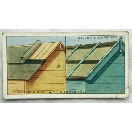 1936 Wills Household Hints 39 covering roof bitumen felt