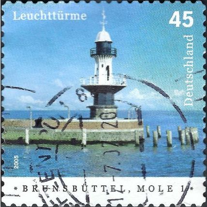 GERMANY, Lighthouses, Brunsbuttel, Mole 1, blue 2005, 0.45, #5