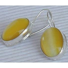 Strong yellow earrings