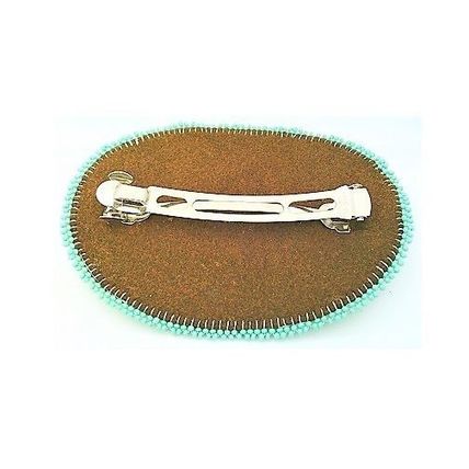 Floral Design Beaded Hair Clip Barrette 3