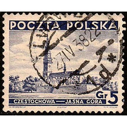 Poland 1937 Building 5Gr Used Stamp Church