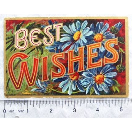 vintage postcard Best Wishes
